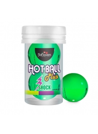 Лубрикант на силиконовой основе Hot Ball Plus с покалывающим эффектом (2 шарика по 3 гр.) - HotFlowers - купить с доставкой в Новом Уренгое