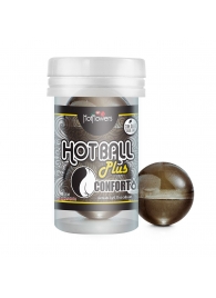 Анальный лубрикант на масляной основе Hot Ball Plus Conforto (2 шарика по 3 гр.) - HotFlowers - купить с доставкой в Новом Уренгое