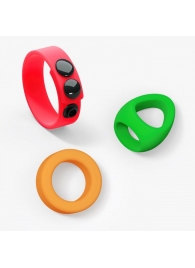 Набор из 3 разноцветных эрекционных колец Kit Neon Ring - Love to Love - в Новом Уренгое купить с доставкой