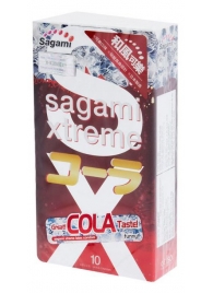 Ароматизированные презервативы Sagami Xtreme COLA - 10 шт. - Sagami - купить с доставкой в Новом Уренгое