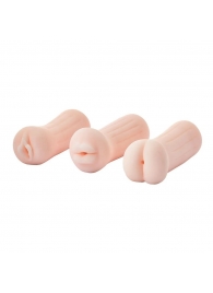 Набор из 3 мастурбаторов The Girl Next Door Tina - Dream Toys - в Новом Уренгое купить с доставкой