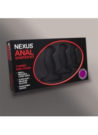 Набор из 3 массажеров простаты чёрного цвета NEXUS ANAL STARTER KIT - Nexus Range - в Новом Уренгое купить с доставкой