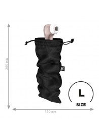 Черный мешочек для хранения игрушек Treasure Bag L - Satisfyer - купить с доставкой в Новом Уренгое