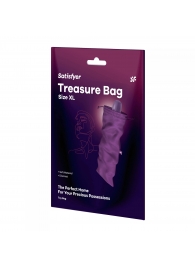 Фиолетовый мешочек для хранения игрушек Treasure Bag XL - Satisfyer - купить с доставкой в Новом Уренгое