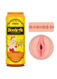 Телесный мастурбатор-вагина Pleasure Brew Masturbator-Blond Ale в банке - Lovetoy - в Новом Уренгое купить с доставкой