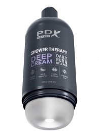 Мастурбатор в бутылке Shower Therapy Deep Cream - Pipedream - в Новом Уренгое купить с доставкой