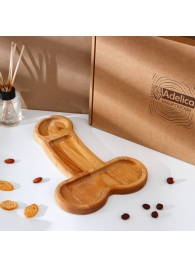 Деревянное блюдо для подачи в форме члена (32,5 х 20 х 1,7 см) - Сима-Ленд - купить с доставкой в Новом Уренгое