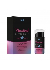 Жидкий вибратор Vibration Cotton Candy с ароматом сахарной ваты - 15 мл. - INTT - купить с доставкой в Новом Уренгое