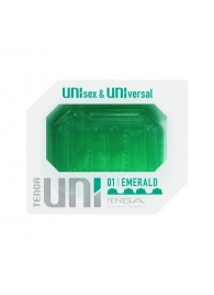 Зеленый мастурбатор-стимулятор Tenga Uni Emerald - Tenga - в Новом Уренгое купить с доставкой