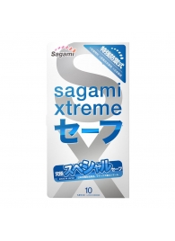 Презервативы Sagami Xtreme Ultrasafe с двойным количеством смазки - 10 шт. - Sagami - купить с доставкой в Новом Уренгое