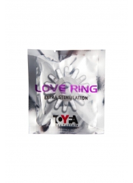 Прозрачное гелевое эрекционное кольцо с шипиками - Toyfa Basic - в Новом Уренгое купить с доставкой