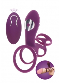 Фиолетовая эрекционная вибронасадка Halo Halo C-Ring Sleeve - Toy Joy - в Новом Уренгое купить с доставкой