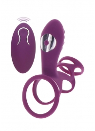 Фиолетовая эрекционная вибронасадка Halo Halo C-Ring Sleeve - Toy Joy - в Новом Уренгое купить с доставкой