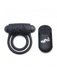 Черное эрекционное виброкольцо 28X Remote Control Vibrating Cock Ring   Bullet - XR Brands - в Новом Уренгое купить с доставкой