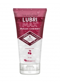 Интимный гель-смазка на водной основе Lubrimax Magic Cherry - 75 мл. - ИнтелБИО - купить с доставкой в Новом Уренгое