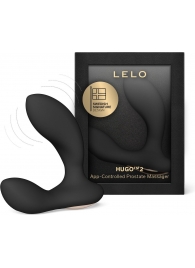 Черный вибростимулятор простаты Hugo 2 - Lelo - в Новом Уренгое купить с доставкой