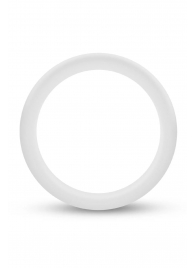 Белое люминесцентное эрекционное кольцо Silicone Glo Cock Ring - Blush Novelties - в Новом Уренгое купить с доставкой