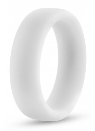 Белое люминесцентное эрекционное кольцо Silicone Glo Cock Ring - Blush Novelties - в Новом Уренгое купить с доставкой