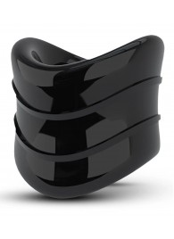 Черное эрекционное кольцо на мошонку Beef Ball Stretcher Snug X Long - Blush Novelties - в Новом Уренгое купить с доставкой