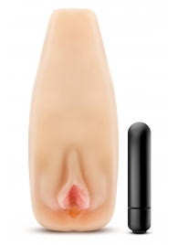 Мастурбатор-вагина с вибрацией Soft   Wet Natasha Realistic Beige Masturbator - Blush Novelties - в Новом Уренгое купить с доставкой