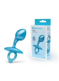 Голубая анальная пробка для массажа простаты Bulb Silicone Prostate Plug - 10,7 см. - b-Vibe - в Новом Уренгое купить с доставкой