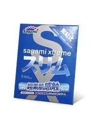 Презерватив Sagami Xtreme FEEL FIT 3D - 1 шт. - Sagami - купить с доставкой в Новом Уренгое