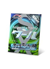 Презерватив Sagami Xtreme Mint с ароматом мяты - 1 шт. - Sagami - купить с доставкой в Новом Уренгое Презерватив Sagami Xtreme Mint с ароматом мяты - 1 шт. - Sagami - купить с доставкой в Новом Уренгое