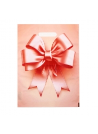 Пакет с принтом в виде банта с вырубной ручкой (30х40 см) - Сима-Ленд - купить с доставкой в Новом Уренгое