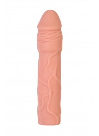 Телесная удлиняющая насадка с подхватом - 19 см. - ToyFa - в Новом Уренгое купить с доставкой