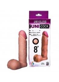 Фаллическая насадка для страпона UNICOCK 8  - 20 см. - LOVETOY (А-Полимер) - купить с доставкой в Новом Уренгое