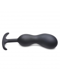 Черный массажер простаты с утяжелителями Premium Silicone Weighted Prostate Plug XL - 20,8 см. - XR Brands - в Новом Уренгое купить с доставкой
