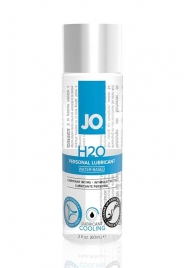 Охлаждающий лубрикант на водной основе JO Personal Lubricant H2O COOLING - 60 мл. - System JO - купить с доставкой в Новом Уренгое