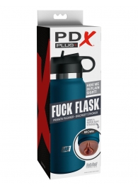 Смуглый мастурбатор-вагина в синей колбе F*ck Flask - Pipedream - в Новом Уренгое купить с доставкой