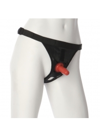 Трусики со штырьком для фиксации насадок Ultra Harness with Plug - Doc Johnson - купить с доставкой в Новом Уренгое