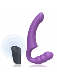 Фиолетовый безремневой страпон Straples Strap-On Dildo - Erokay - купить с доставкой в Новом Уренгое
