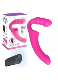 Розовый безремневой страпон Straples Strap-On Dildo - Erokay - купить с доставкой в Новом Уренгое