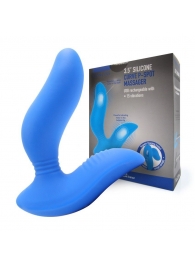 Синий вибромассажер простаты 3,5’’ Curve P-spot Massager - 12 см. - Erokay - в Новом Уренгое купить с доставкой
