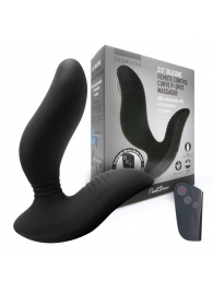 Черный вибромассажер простаты 3,5’’ Remote Control Curve P-spot Massager - 12 см. - Erokay - в Новом Уренгое купить с доставкой