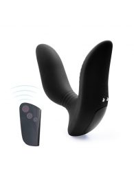 Черный вибромассажер простаты 3,5’’ Remote Control Curve P-spot Massager - 12 см. - Erokay - в Новом Уренгое купить с доставкой
