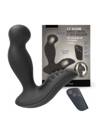 Черный вибромассажер простаты 3,5’’ Remote Control P-spot Massager - 12,5 см. - Erokay - в Новом Уренгое купить с доставкой