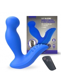 Синий вибромассажер простаты 3,5’’ Remote Control P-spot Massager - 12,5 см. - Erokay - в Новом Уренгое купить с доставкой
