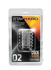 Прозрачная насадка на пенис с шишечками STAY HARD COCK SLEEVE 02 CLEAR - Blush Novelties - в Новом Уренгое купить с доставкой