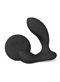 Черный вибромассажер простаты с пультом ДУ Hugo 2 Remote - Lelo - в Новом Уренгое купить с доставкой