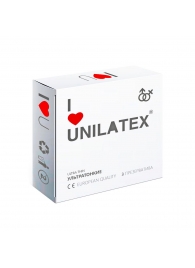 Ультратонкие презервативы Unilatex Ultra Thin - 3 шт. - Unilatex - купить с доставкой в Новом Уренгое