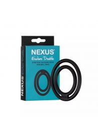 Черное двойное эрекционное кольцо Nexus Enduro Double - Nexus Range - в Новом Уренгое купить с доставкой
