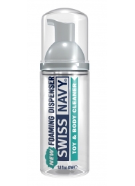 Очищающая пенка для игрушек и тела Toy   Body Cleaner Foamer - 47 мл. - Swiss navy - купить с доставкой в Новом Уренгое
