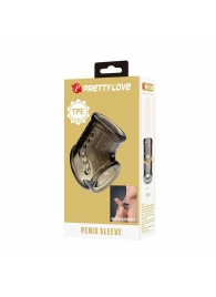 Дымчатая насадка на пенис и мошонку - Baile - в Новом Уренгое купить с доставкой