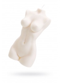 Белая интерьерная свеча в форме женского торса - 850 гр. - Pecado - купить с доставкой в Новом Уренгое