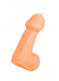 Оранжевая свеча в форме пениса - 47 гр. - Pecado - купить с доставкой в Новом Уренгое