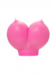 Розовая свеча «Сиськи» - 150 гр. - Pecado - купить с доставкой в Новом Уренгое